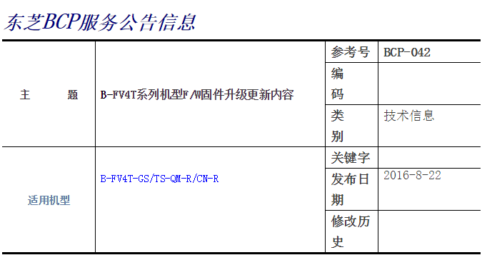 B-FV4T系列機(jī)型FW固件升級(jí)更新內(nèi)容